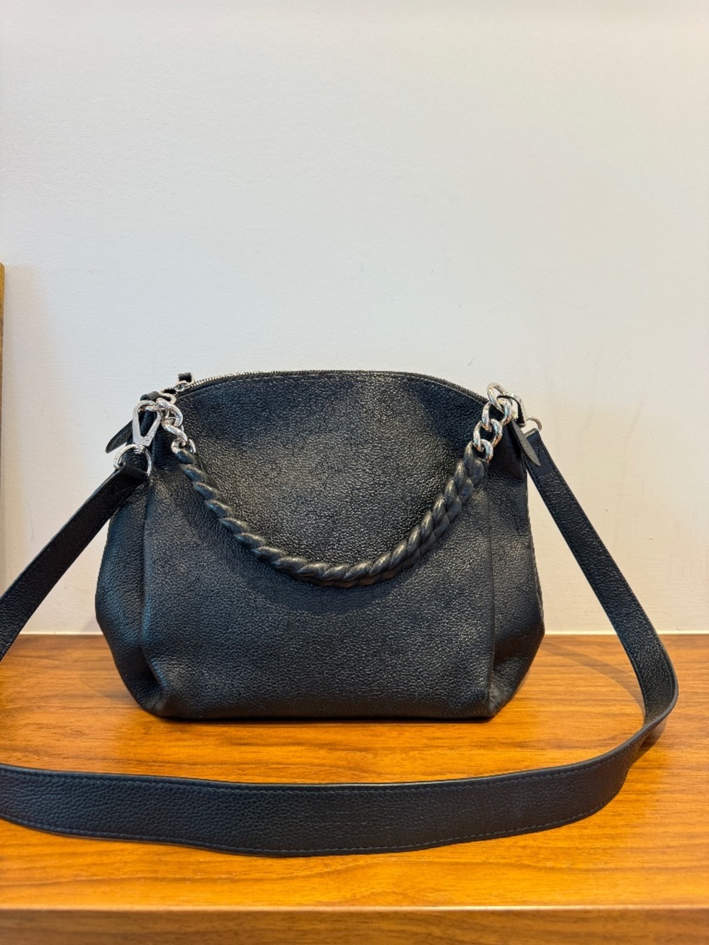 Louis Vuitton Mahina Babylone Chain BB Bag in Black